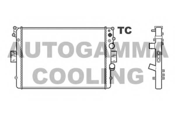 AUTOGAMMA 403344 Radiator, engine cooling